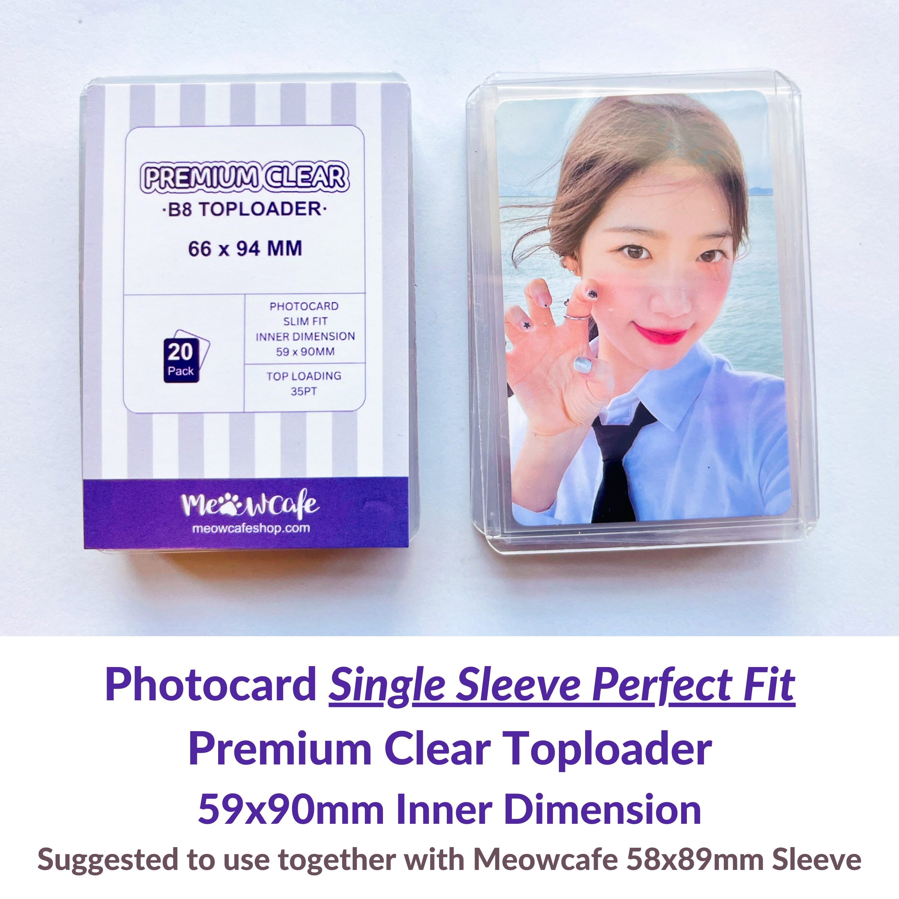 Premium Clear Toploader [Photocard Single Sleeve Perfect Fit] Inner Si