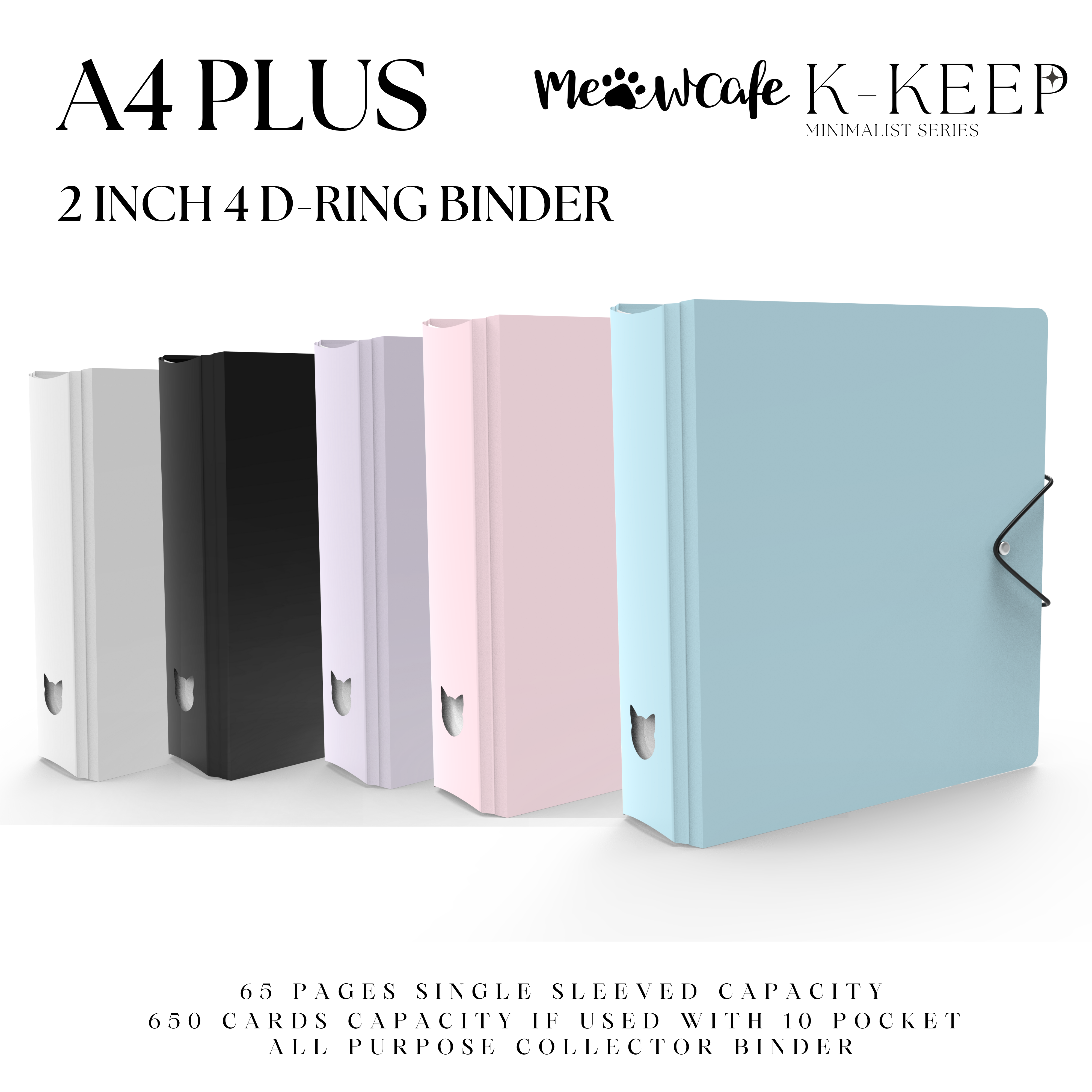 K-KEEP [A4 Standard] - Acrylic Series - Aesthetic Hardcover Binder