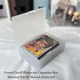 Frosted Kpop Photocards Collect Box Photocard Holder Minimalist Photocard Storage Box Container