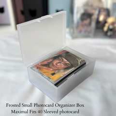 Frosted Kpop Photocards Collect Box Photocard Holder Minimalist Photocard Storage Box Container