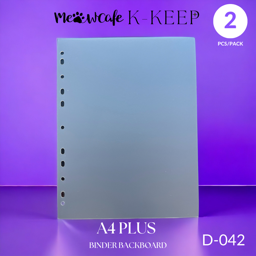 K-KEEP [Binder Backboards] - For [A4 Plus] Binder - 11 Holes Generic D –  MeowCafeShop