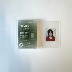 Mini ID Binder Pocket Fitting Sleeve | Meowcafe Premium CPP Card Sleeve for Fitting Mini ID in Larger Binder Pocket (50 Sleeves)