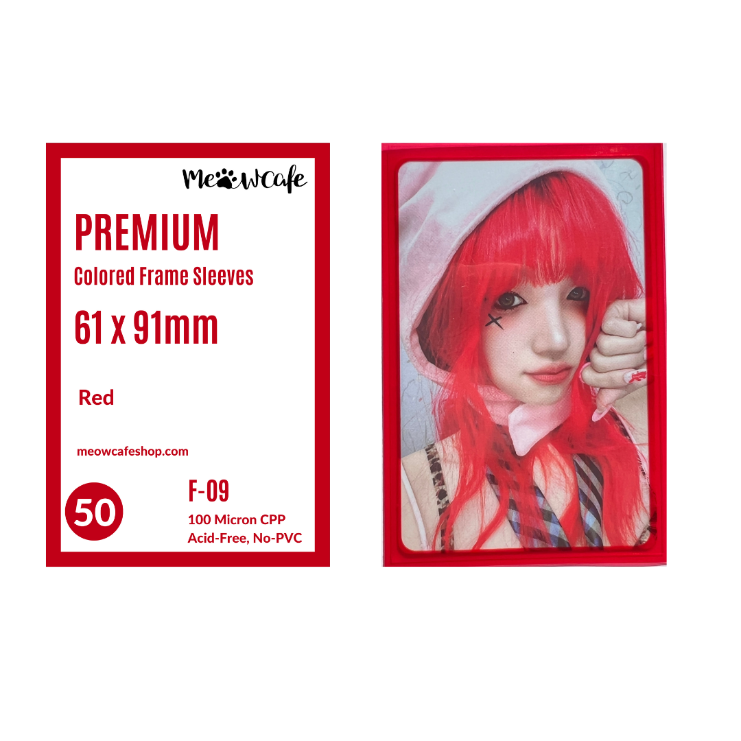 MEOWCAFE 400 Card Sleeves Double Set - 200 Inner & Outer KPop Photocard Sleeves