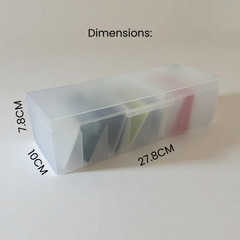 7 Sections Large Photocard Sleeve Organizer Boxes with 1 Lid