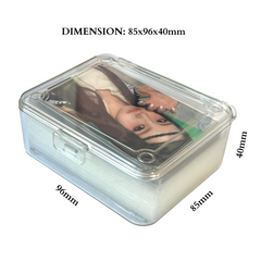 Clear Acrylic Photocard Storage Box, Maximal Fit Photocard 58x89mm Sleeve, Photocard Display Box