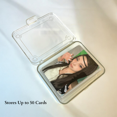 Clear Acrylic Photocard Storage Box, Maximal Fit Photocard 58x89mm Sleeve, Photocard Display Box