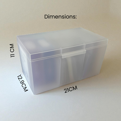 3 Sections Large Toploader Organizer Boxes with 1 Lid