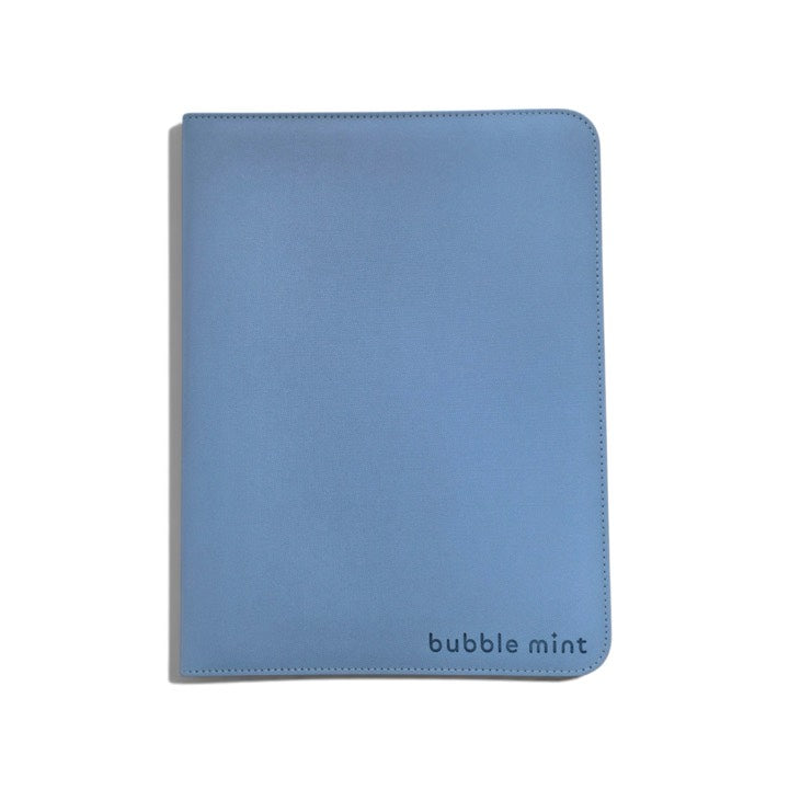 Stay Flat Bubble Mint binder in Blue