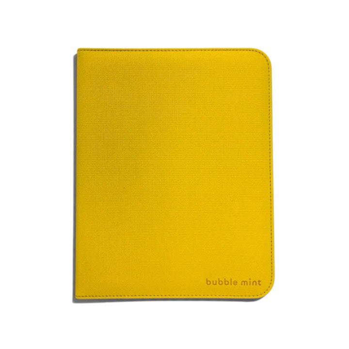 Stay Flat Bubble Mint binder in Yellow