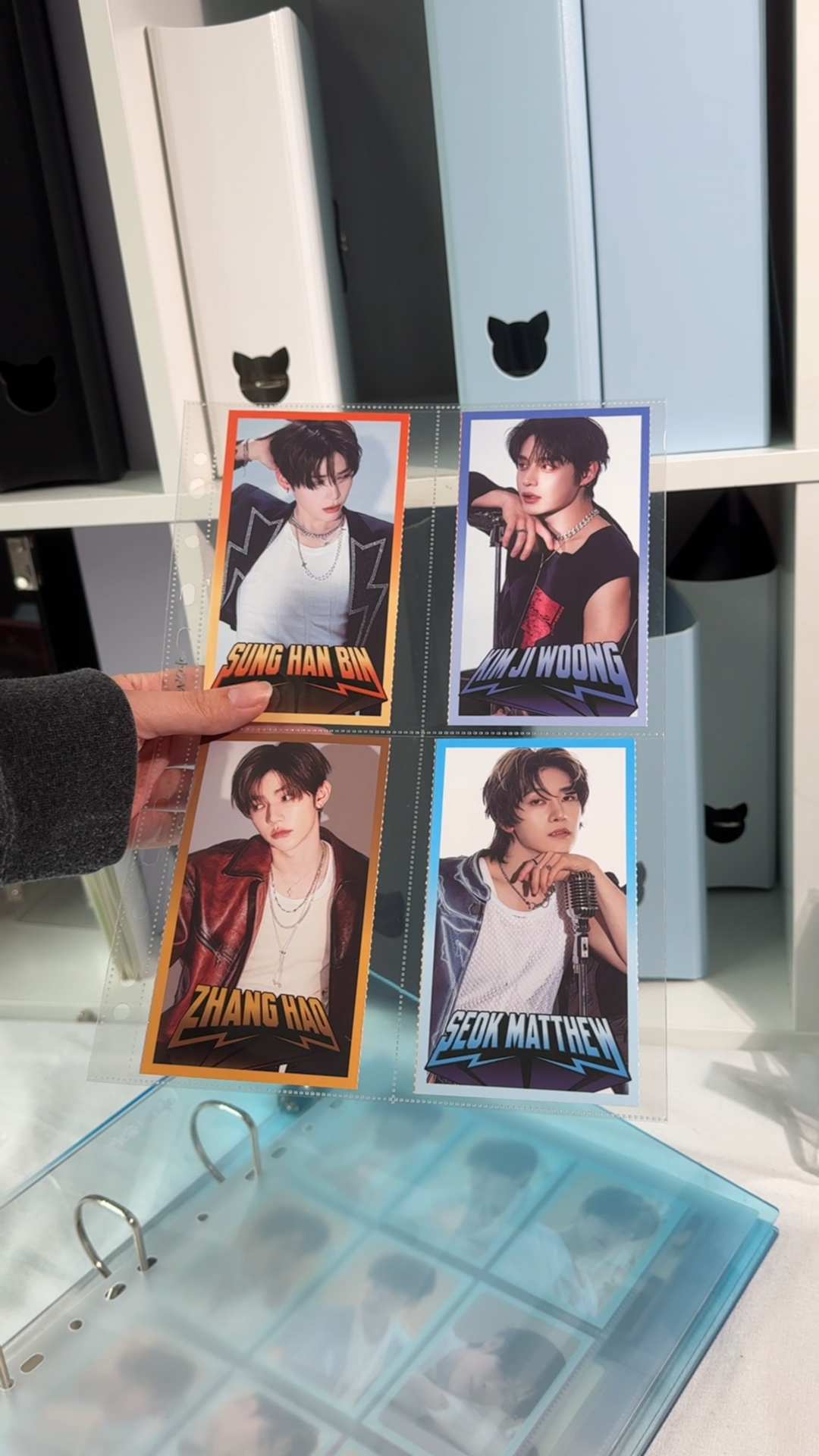 K-KEEP [A4 Slim] - Custom Inclusion Page - 4 Pocket (Kit Photocard Size) (96 x 142mm)- Premium Single-Sided Top-loading Pages (Pack of 10)(C-03)