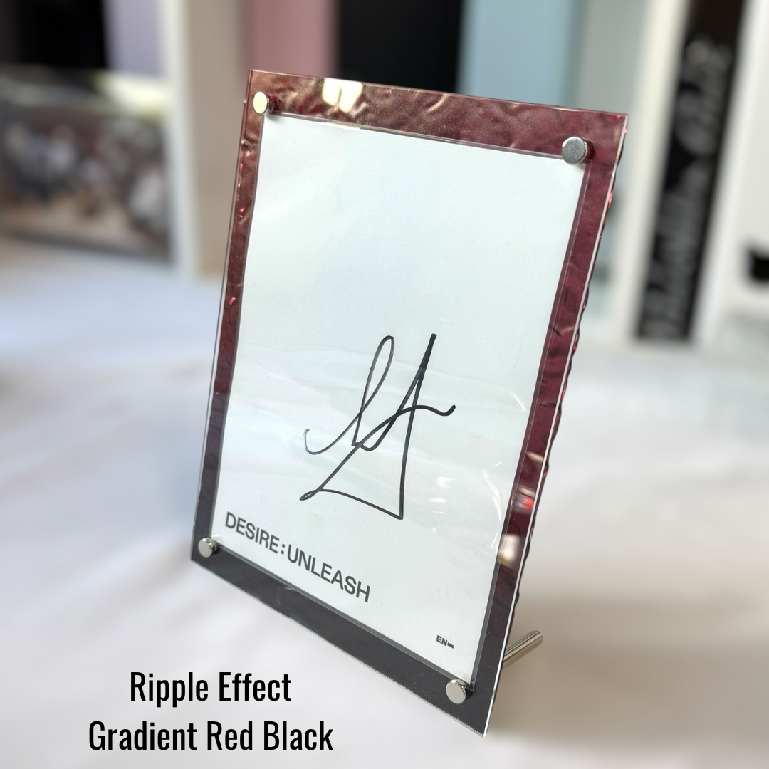 K-KEEP Acrylic Display Frame - Ripple Effect [1 Postcard Frame] Maximal Fit 133x173mm Sleeve