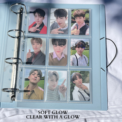 (Coming on October)[Soft Glow Series] K-KEEP [A4 Slim] - 9 Pocket Double Sleeve Perfect Fit (63x93mm)- 11 Holes Premium Binder Pages, 100 Micron Thick (G-02)