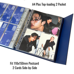 [Top-loading Version] K-KEEP [A4 PLUS] - 2 Pocket Mini Poster Page- 11 Holes Premium Binder Pages, 100 Micron Thick, High Definition (Pack of 10)