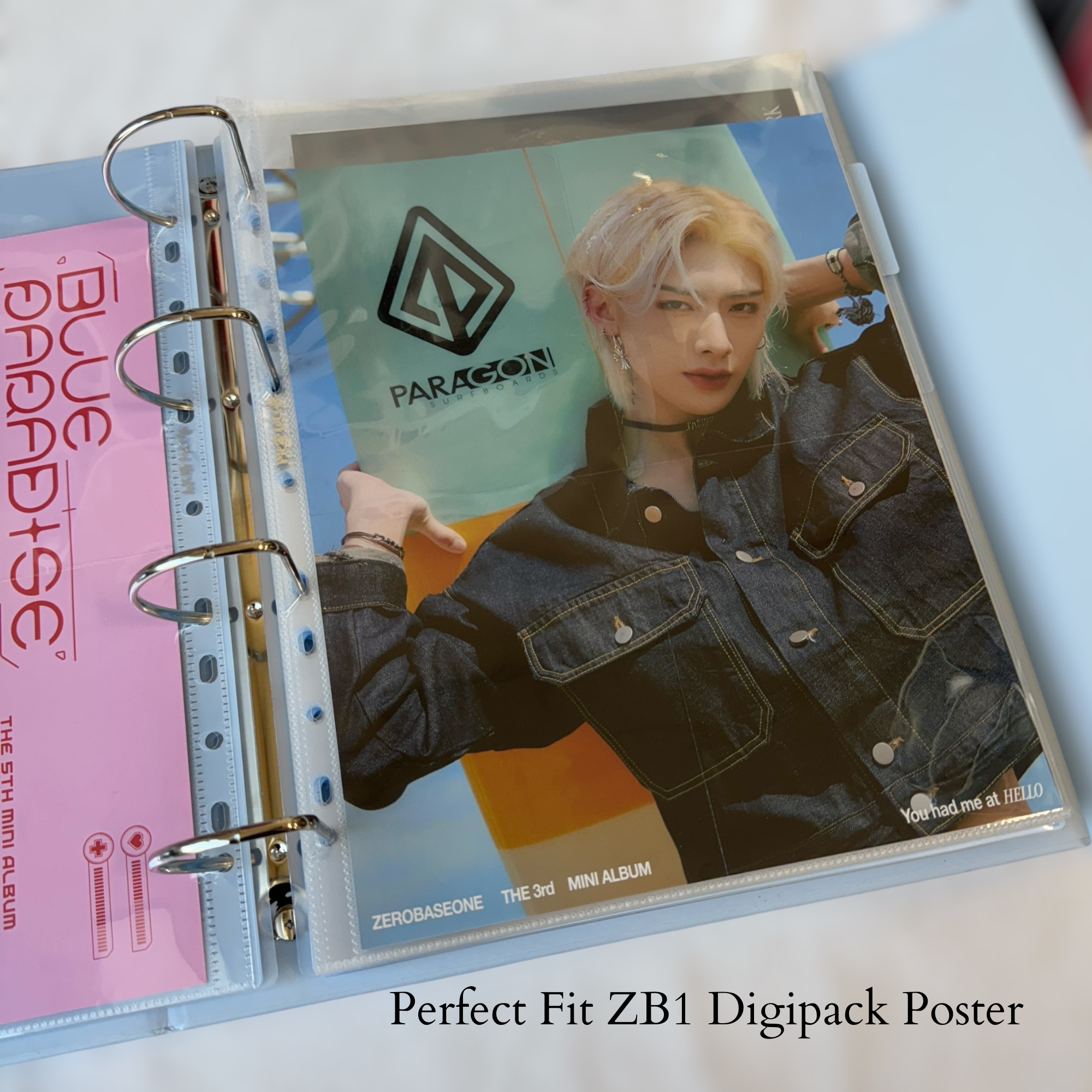 [Top-loading Version] K-KEEP [A4 PLUS] - 1 Pocket - 11 Holes Premium Binder Pages, 100 Micron Thick, High Definition (Pack of 10)