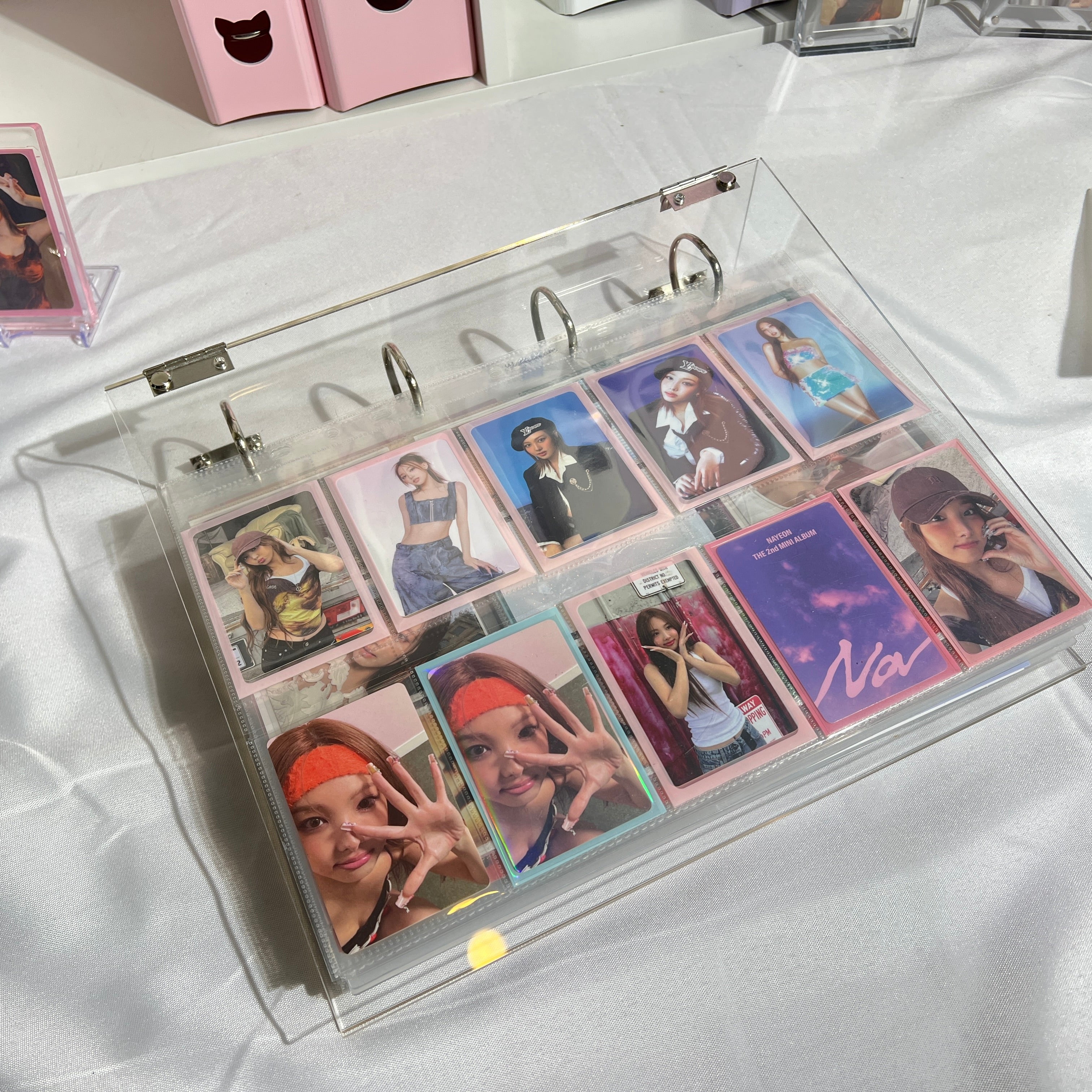 [10% OFF] K-KEEP [A4 Plus] - [2 inch]  - Acrylic Binder Aesthetic Hardcover Binder D-Ring | Large Capacity Kpop Photocard Binder (Self-Assembly Required)