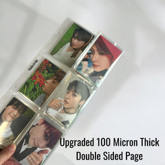 [2025 Updated Valued Bundle] K-KEEP [A4 Standard] Binder - [Moonlight Series] - Elegant PU Leather Kpop Photocard Binder - [Improved 1 Inch D-Ring]