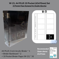 K-KEEP [A4 Plus] - [2 inch]  - Acrylic Binder Aesthetic Hardcover Binder D-Ring | Large Capacity Kpop Photocard Binder (Self-Assembly Required) - Gradient Black