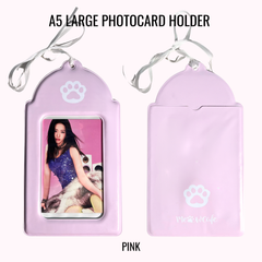 Carpeta para fotocards tamaño A5 MeowCafe – Exhibidor para 4 fotocards y artículos grandes