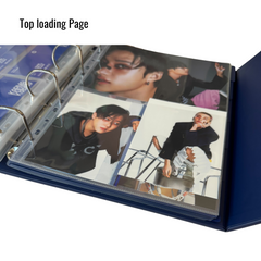 [Top-loading Version] K-KEEP [A4 PLUS] - 2 Pocket Mini Poster Page- 11 Holes Premium Binder Pages, 100 Micron Thick, High Definition (Pack of 10)