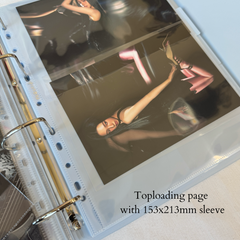 [Top-loading Version] K-KEEP [A4 PLUS] - 2 Pocket Mini Poster Page- 11 Holes Premium Binder Pages, 100 Micron Thick, High Definition (Pack of 10)