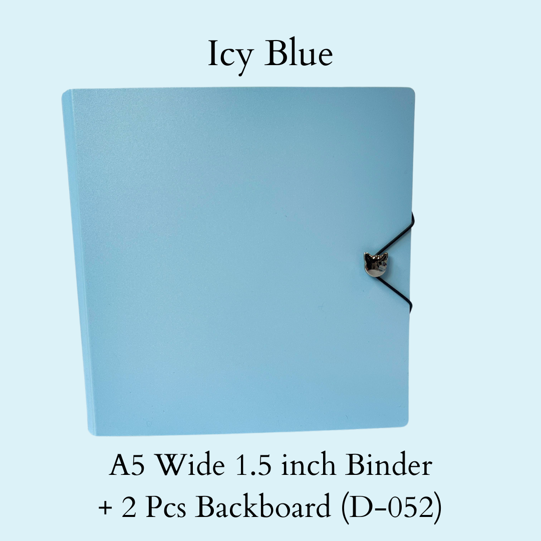 K-KEEP [A5 Wide]  Square Binder - [1.5 inch] - [Minimalist Series]  - D-Ring Compact Beginner Friendly Comprehensive Collector Binder