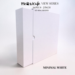 [PRE ORDER] [View Series] - [A4 Plus] - [2 inch] - Magnetic Closure Binder + Dustproof SlipCase - Minimal White