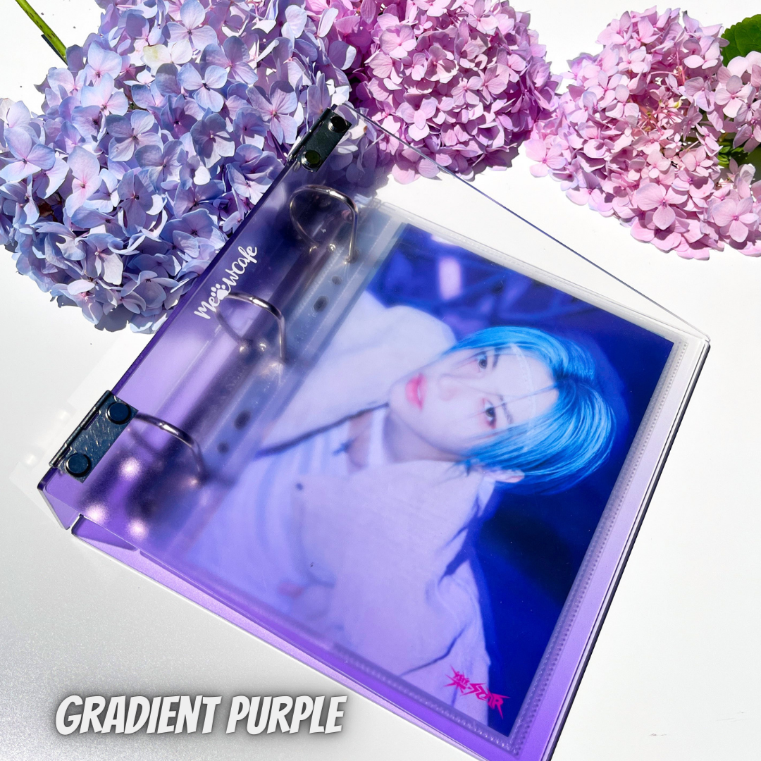 K-KEEP [A5 Wide] - [1.5 Inch] - [Gradient Acrylic Series] - Aesthetic Display Binder