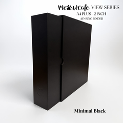 [PRE ORDER] [View Series] - [A4 Plus] - [2 inch] - Magnetic Closure Binder + Dustproof SlipCase - Minimal Black
