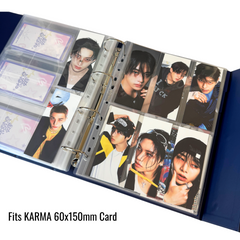 K-KEEP [A4 PLUS] -  6 Pocket (Vertical Strip) - 11 Holes Premium Binder Pages, 100 Micron Thick, High Definition, Fits 70x120mm Tarot Card (Pack of 10) - (W-05)