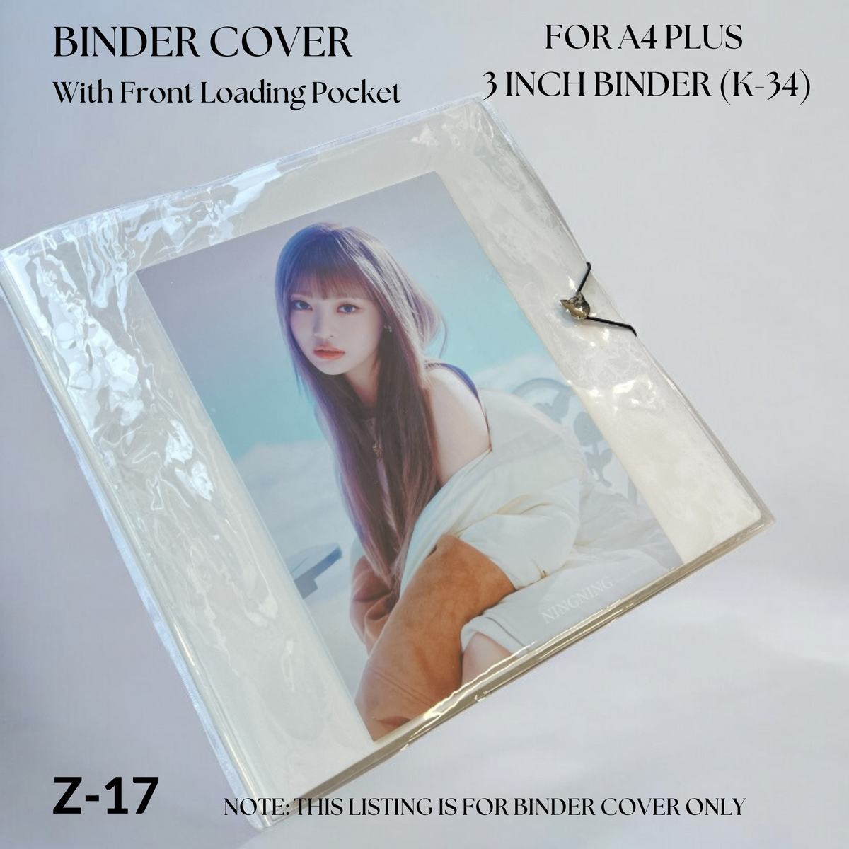 [50% OFF] EVA Binder Cover For K-KEEP [A4 Plus 3 inch] Binder, 0.3MM Thick PVC Free and Acid Free (Z-17)