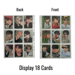 [2025 Updated Valued Bundle] K-KEEP [A4 Standard] Binder - [Moonlight Series] - Elegant PU Leather Kpop Photocard Binder - [Improved 1 Inch D-Ring]