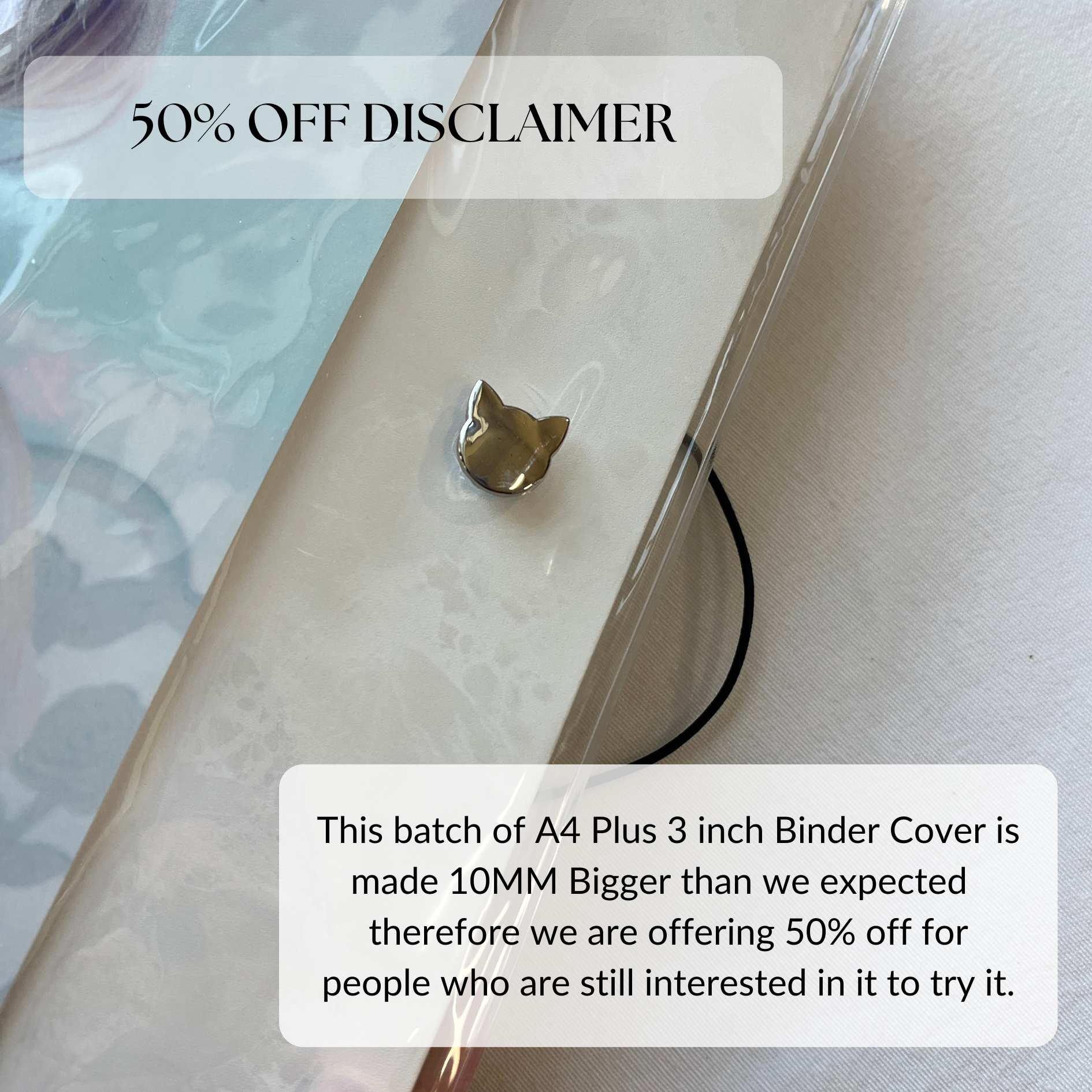 [50% OFF] EVA Binder Cover For K-KEEP [A4 Plus 3 inch] Binder, 0.3MM Thick PVC Free and Acid Free (Z-17)