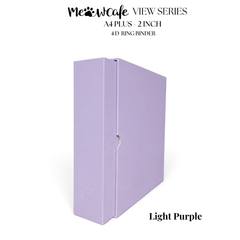 [PRE ORDER] [View Series] - [A4 Plus] - [2 inch] - Magnetic Closure Binder + Dustproof SlipCase - Light Purple