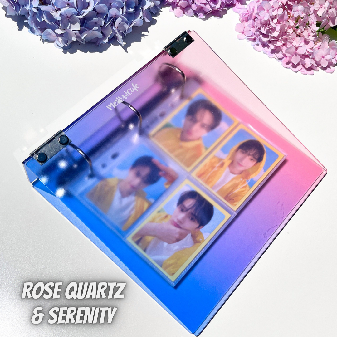 K-KEEP [A5 Wide] - [1.5 Inch] - [Gradient Acrylic Series] - Aesthetic Display Binder