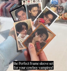 Meowcafe Premium [61x91 mm] Colored Frame Sleeves - Colored Frame Front + Clear Back For Special Visual Representation - Neutral Colors Variety Packs of 5 Colors Sample Set