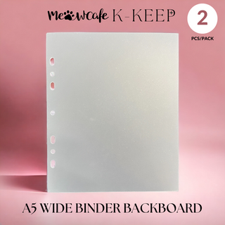 K-KEEP [Ordner-Rückwände] – Für [A5 Breit] Ordner – Universelles Design mit 7 Löchern – Schützt Ihre Sammlerstücke vor dem Verbiegen (2 Stück pro Packung)