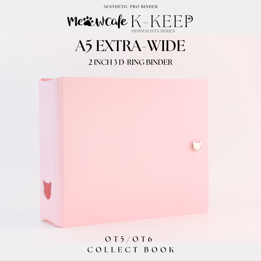 K-KEEP [A4 Standard] - Acrylic Series - Aesthetic Hardcover Binder