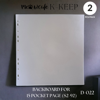 K-KEEP [Ordner-Einlegeblätter] - Für [A4 Plus Extra Breit] Ordner 15-Taschen-Seite - 11-Loch-Design - Schützen Sie Ihre Sammelobjekte vor dem Verbiegen (2 Stück pro Packung) - D-022