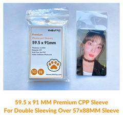[59.5x91MM] Meowcafe Premium CPP Card Sleeve for Kpop Photocards