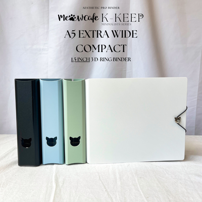 K-KEEP [A5 Extra-Wide] Binder [1.5 inch] - [Minimalist Series] "OT5/OT6" Collector Binder - Compact Beginner Friendly Version