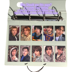 K-KEEP [A4 PLUS] - 10 Pocket 61x93mm - 11 Holes Premium Binder Pages, 100 Micron Thick, High Definition (Pack of 10) - (W-22)