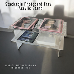 Stackable Photocard Sorting Tray with Stand
