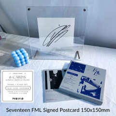 K-KEEP Acrylic Display Frame - [6 Cards Stand with Screws] Slot Size 62x92MM | Can Also be used to display Seventeen FML Signed Postcard Measuring 150x150mm