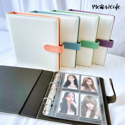 K-KEEP [A5 Wide]  Binder - [1 inch] - [White Moonlight Series]  - Comprehensive Beginner A5 Binder | Trading Friendly Binder