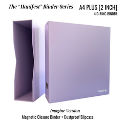 K-KEEP [A4 Plus] Manifest Binder - [2 inch] - Magnetic Comprehensive Binder + Dust Proof Slipcase "Imagine Version"