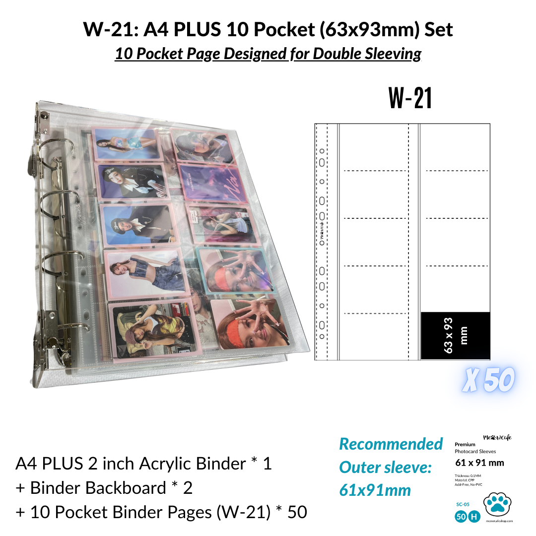 [10% OFF] K-KEEP [A4 Plus] - [2 inch]  - Acrylic Binder Aesthetic Hardcover Binder D-Ring | Large Capacity Kpop Photocard Binder (Self-Assembly Required)