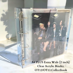 K-KEEP [A4 Plus Extra Wide] - [2 inch]  - OT13/OT12 Acrylic Binder Aesthetic Hardcover Display Binder | Large Capacity Kpop Photocard Binder (Self-Assembly Required)