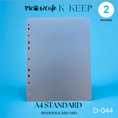 K-KEEP [Binder Backboards] - For [A4 Standard] Binder - 11 Holes Generic Design - Protect Your Collectible From Bending (2 Pcs Per Pack) - D-044