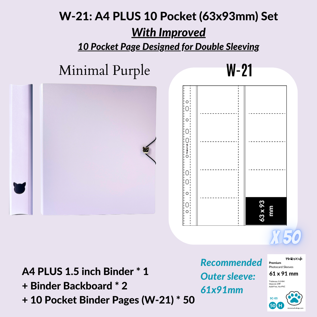K-KEEP [A4 PLUS]  Binder - [1.5 inch]- [Compact Version] - Minimalist Comprehensive Binder with Elegant Slim Look