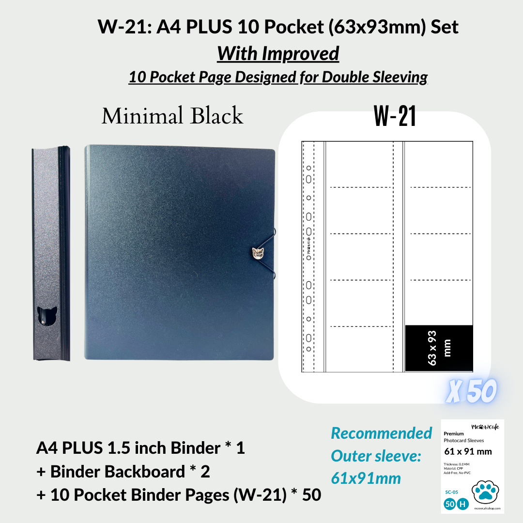 K-KEEP [A4 PLUS]  Binder - [1.5 inch]- [Compact Version] - Minimalist Comprehensive Binder with Elegant Slim Look